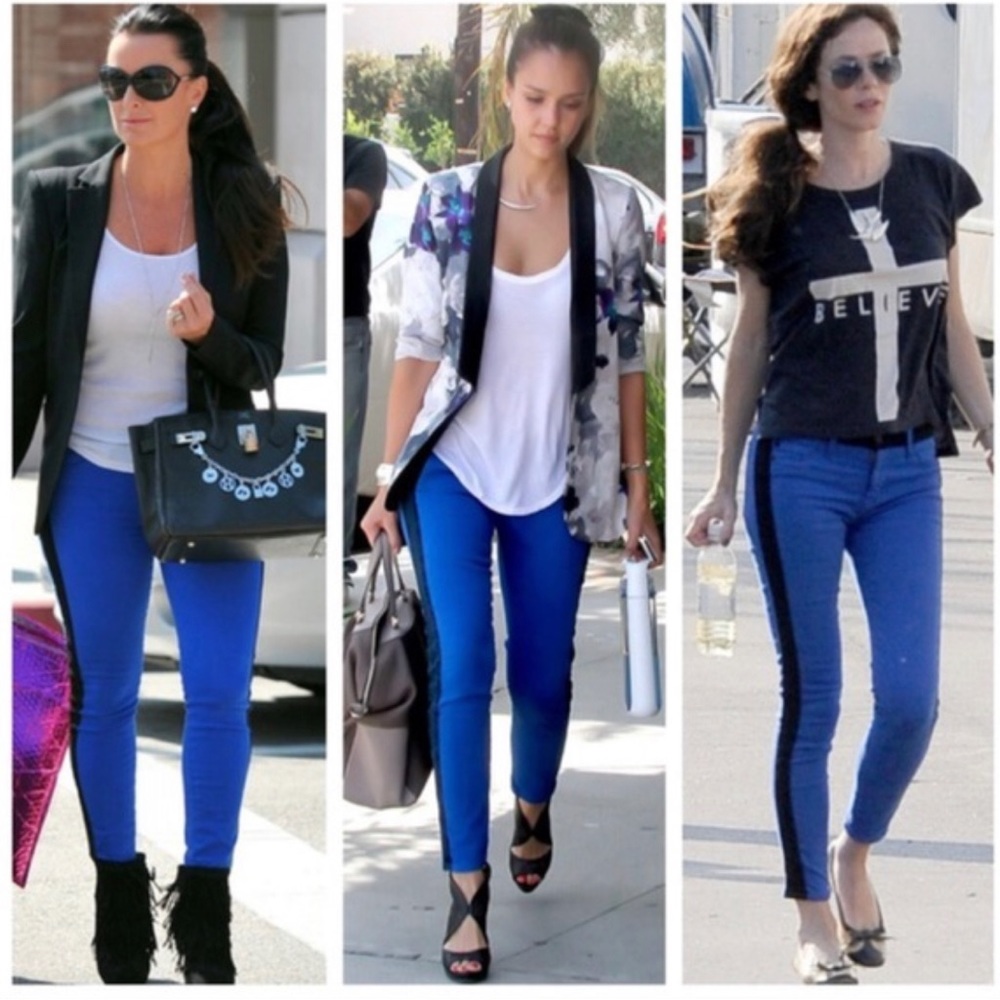 Hudson Leeloo Super Skinny Jeans, Blue/Black, Size 28